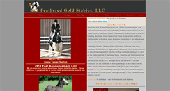 Desktop Screenshot of featheredgold.com